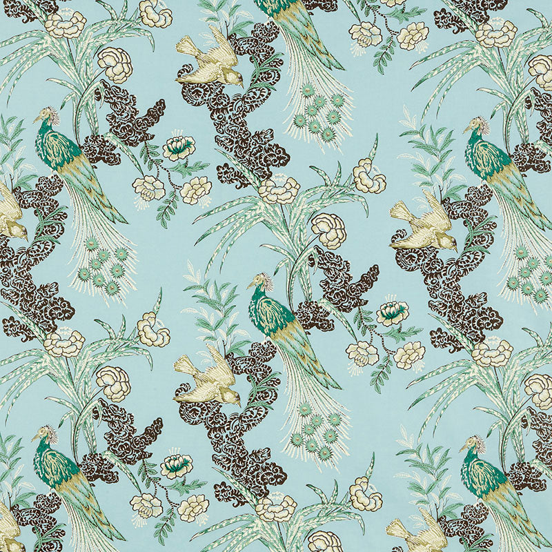 SCHUMACHER  MILES REDD PEACOCK PRINTS PRINTS AQUA   - 175912