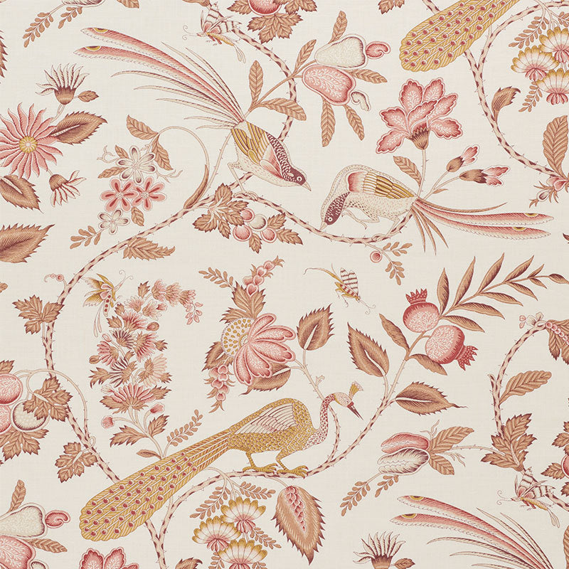 SCHUMACHER  SIGNATURE SCHUMACHER CAMPAGNE PRINTS PRINTS ROSE , OCHRE   - 175955
