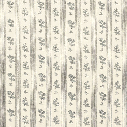 SCHUMACHER FABRIC  COUNTRY CHIC CABANON STRIPE   GRIS   - 175961