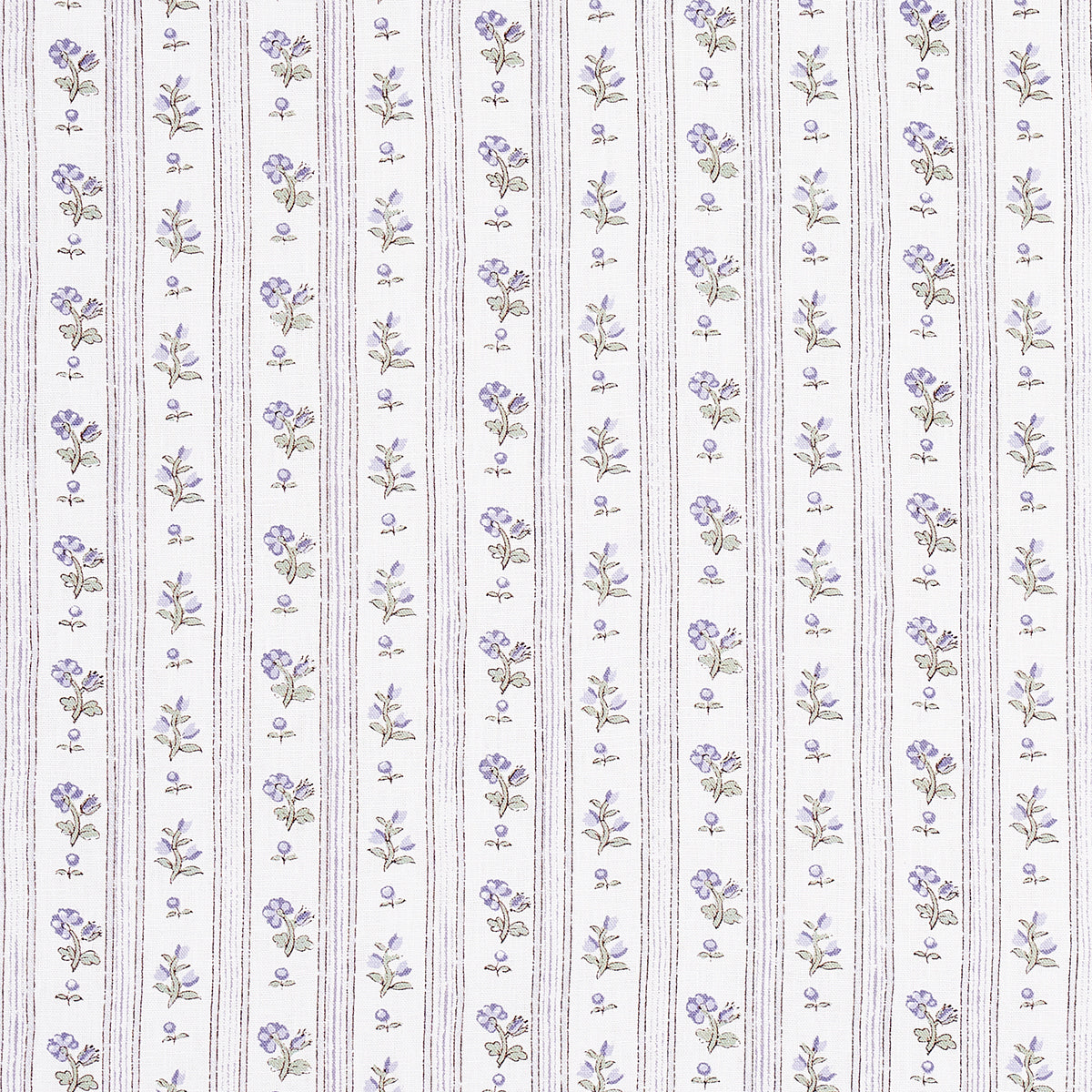 SCHUMACHER  NEW OLD-FASHIONED CABANON STRIPE PRINTS PRINTS VIOLET   - 175964