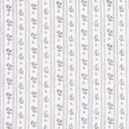 SCHUMACHER  NEW OLD-FASHIONED CABANON STRIPE PRINTS PRINTS VIOLET   - 175964