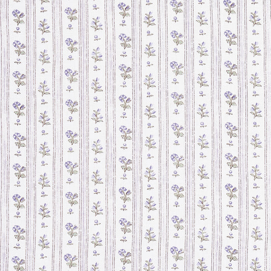 SCHUMACHER  NEW OLD-FASHIONED CABANON STRIPE PRINTS PRINTS VIOLET   - 175964