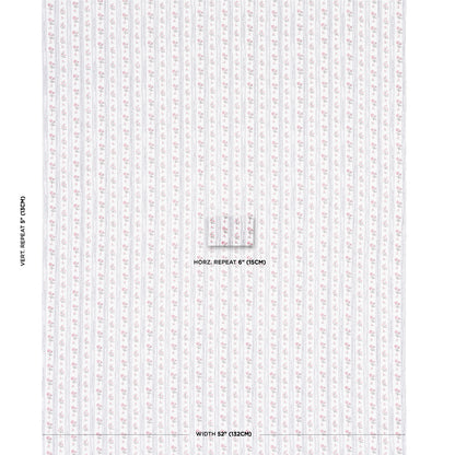 SCHUMACHER  NEW OLD-FASHIONED CABANON STRIPE PRINTS PRINTS ROSE   - 175965