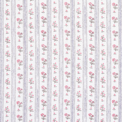 SCHUMACHER  NEW OLD-FASHIONED CABANON STRIPE PRINTS PRINTS ROSE   - 175965