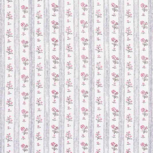 SCHUMACHER  NEW OLD-FASHIONED CABANON STRIPE PRINTS PRINTS ROSE   - 175965