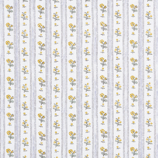 SCHUMACHER  NEW OLD-FASHIONED CABANON STRIPE PRINTS PRINTS JAUNE   - 175966