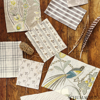 SCHUMACHER  COUNTRY CHIC LE CASTELLET PRINTS PRINTS GRISAILLE , JONQUIL   - 175981