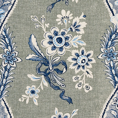 SCHUMACHER  COUNTRY CHIC LE CASTELLET PRINTS PRINTS GRIS , BLEU   - 175982