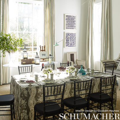 SCHUMACHER FABRIC  COUNTRY CHIC LE CASTELLET   BRUN   - 175983