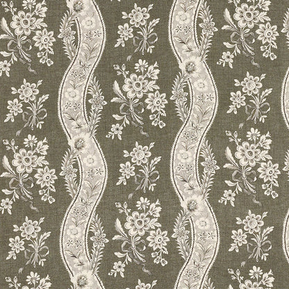 SCHUMACHER FABRIC  COUNTRY CHIC LE CASTELLET   BRUN   - 175983