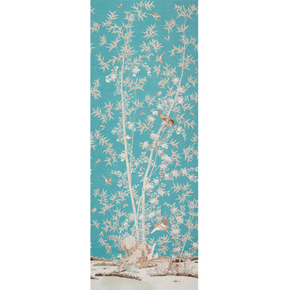 SCHUMACHER FABRIC  MILES REDD BRIGHTON PAVILION PANEL   PEACOCK   - 176021