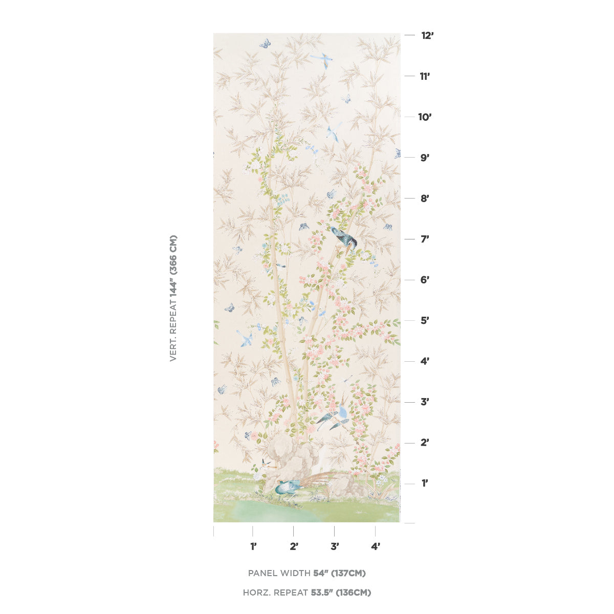 SCHUMACHER  MILES REDD BRIGHTON PAVILION PANEL PRINTS PRINTS ALABASTER   - 176023