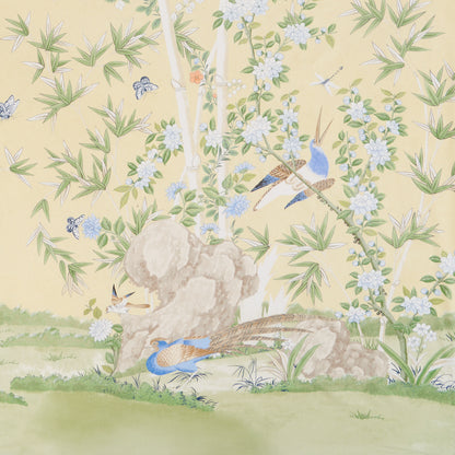 SCHUMACHER FABRIC  MILES REDD BRIGHTON PAVILION PANEL   YELLOW   - 176024