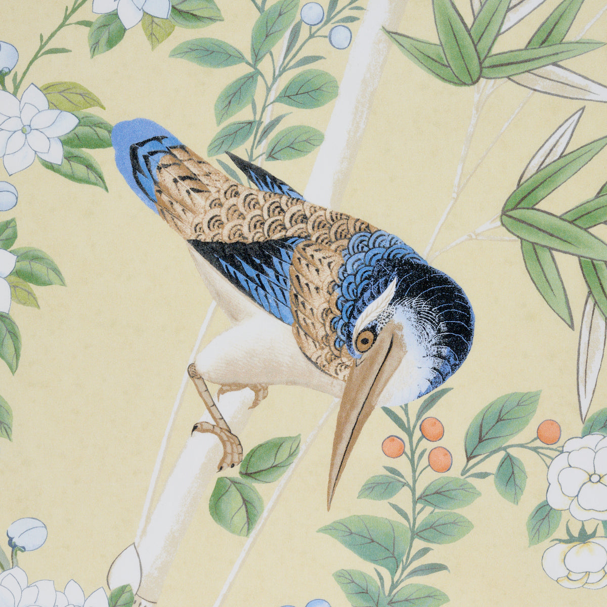 SCHUMACHER FABRIC  MILES REDD BRIGHTON PAVILION PANEL   YELLOW   - 176024