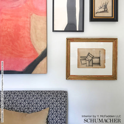 SCHUMACHER  NEW WAVE: BLACK & WHITE TUMBLING BLOCKS   Black   - 176043