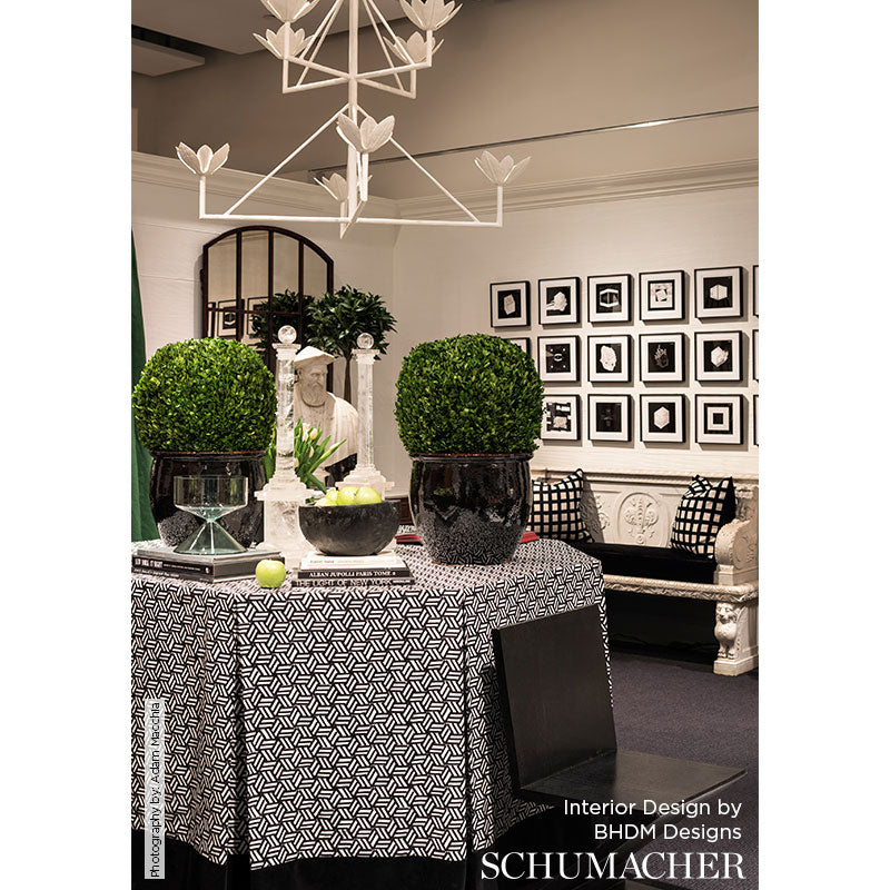 SCHUMACHER  NEW WAVE: BLACK & WHITE TUMBLING BLOCKS   Black   - 176043
