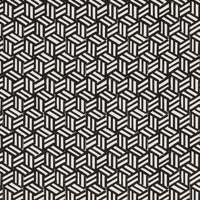 SCHUMACHER  NEW WAVE: BLACK & WHITE TUMBLING BLOCKS   Black   - 176043