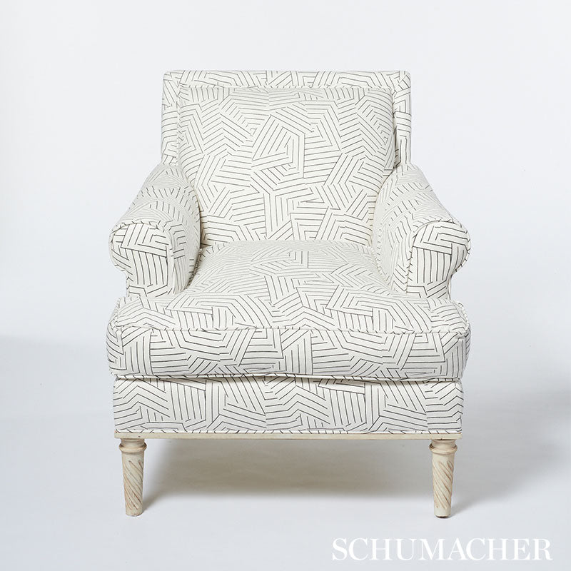 SCHUMACHER  NEW WAVE: BLACK & WHITE DECONSTRUCTED STRIPE   Black   - 176050