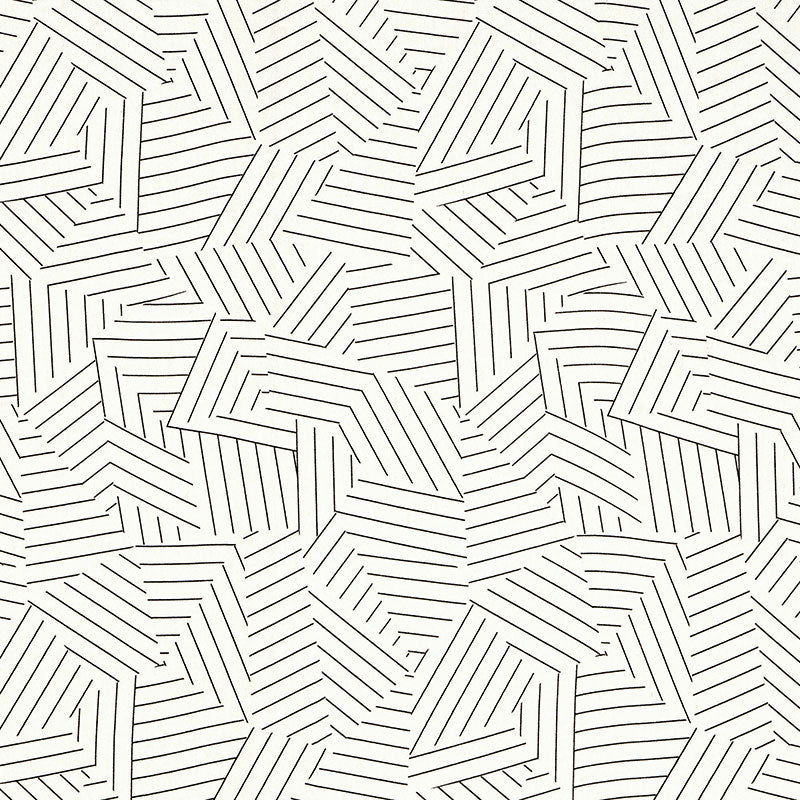 SCHUMACHER  NEW WAVE: BLACK & WHITE DECONSTRUCTED STRIPE   Black   - 176050