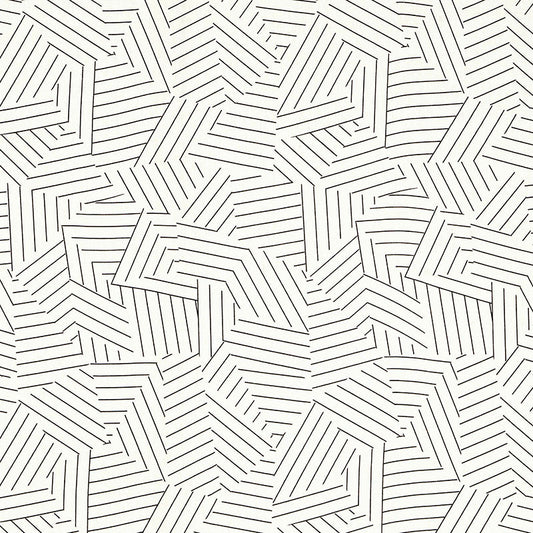 SCHUMACHER  NEW WAVE: BLACK & WHITE DECONSTRUCTED STRIPE   Black   - 176050