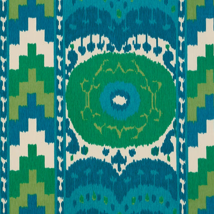 SCHUMACHER  IKATS SAMARKAND IKAT II PRINTS PRINTS EMERALD   - 176064