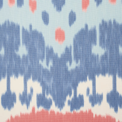 SCHUMACHER  IKATS SAMARKAND IKAT II PRINTS PRINTS CHAMBRAY , CORAL   - 176065