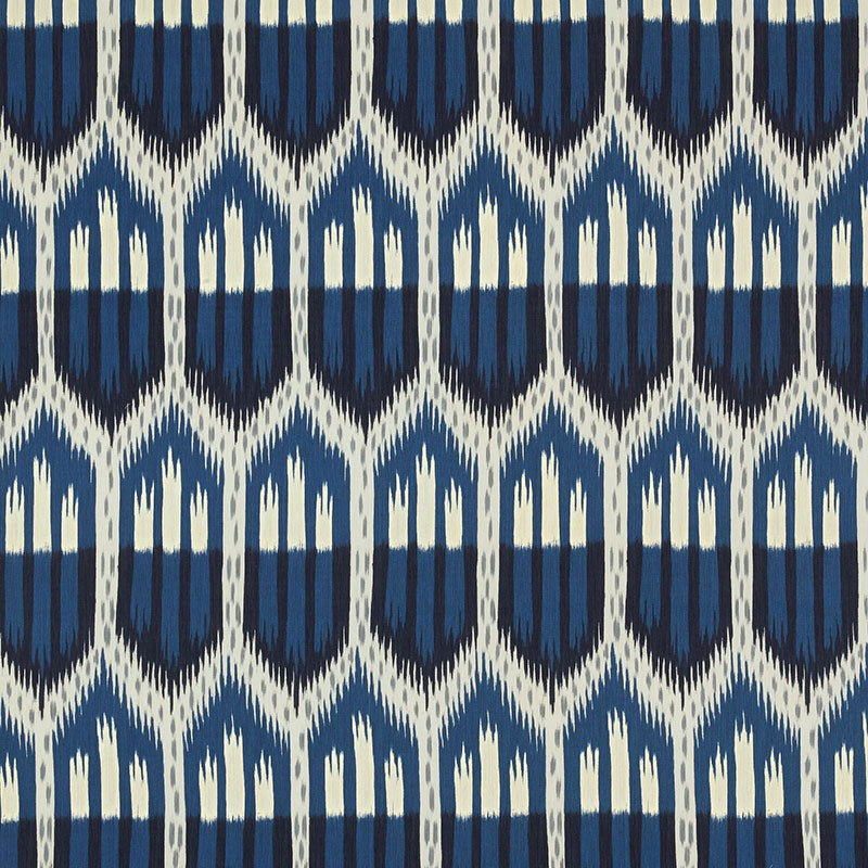 SCHUMACHER  IKAT COLLECTION BUKHARA IKAT PRINTS PRINTS INDIGO   - 176084