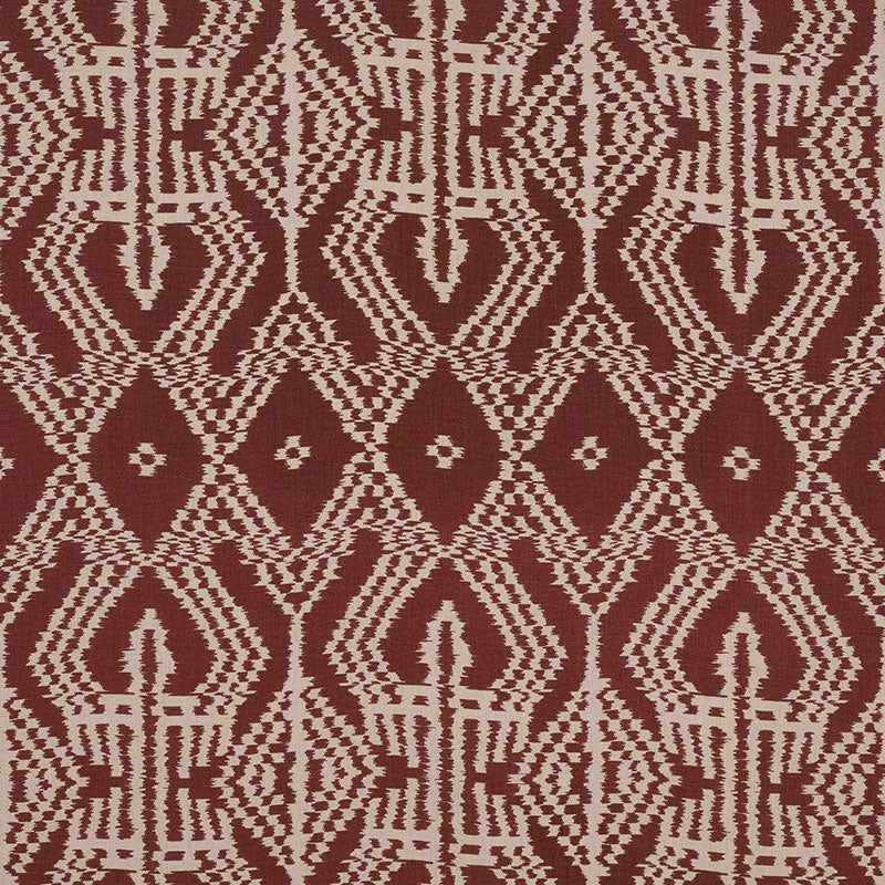SCHUMACHER  IKAT COLLECTION ASAKA IKAT PRINTS PRINTS RAISIN   - 176092