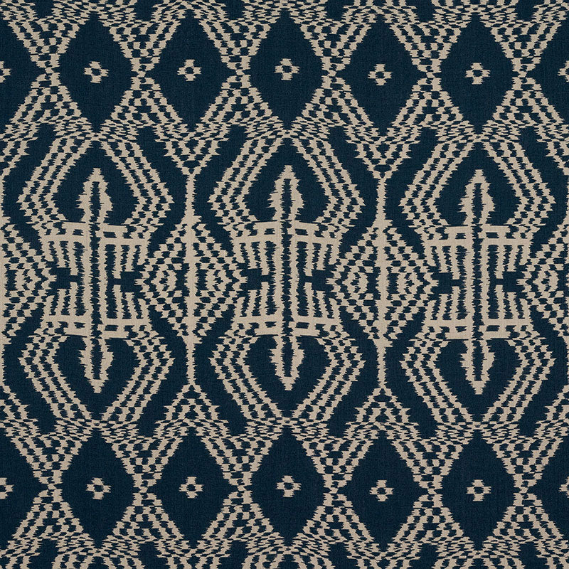 SCHUMACHER  IKAT COLLECTION ASAKA IKAT PRINTS PRINTS INDIGO   - 176095