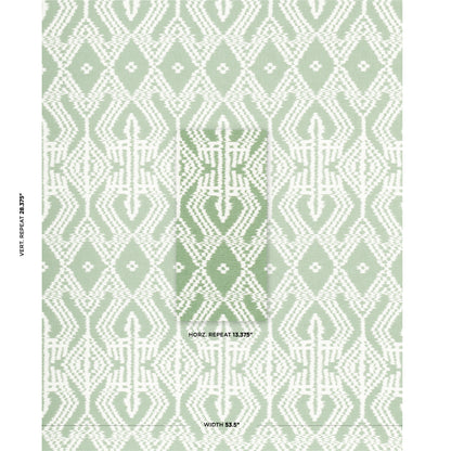 SCHUMACHER  IKATS ASAKA IKAT PRINTS PRINTS GREEN   - 176097