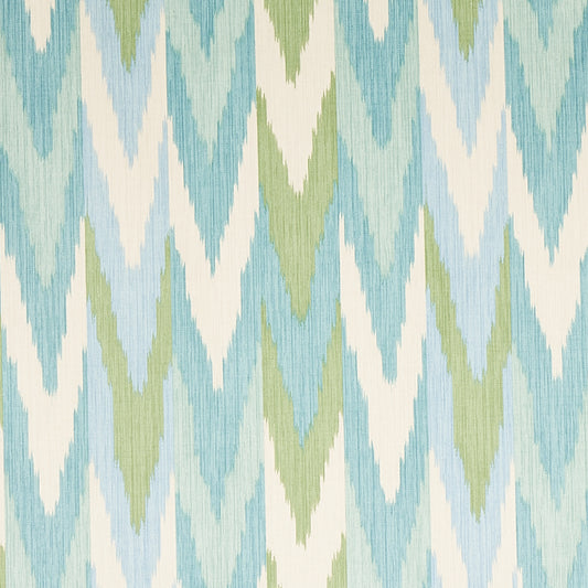 SCHUMACHER  CUT & PATTERNED VELVETS KASHGAR VELVET IKAT VELVETS VELVETS MINERAL , LEAF   - 176103