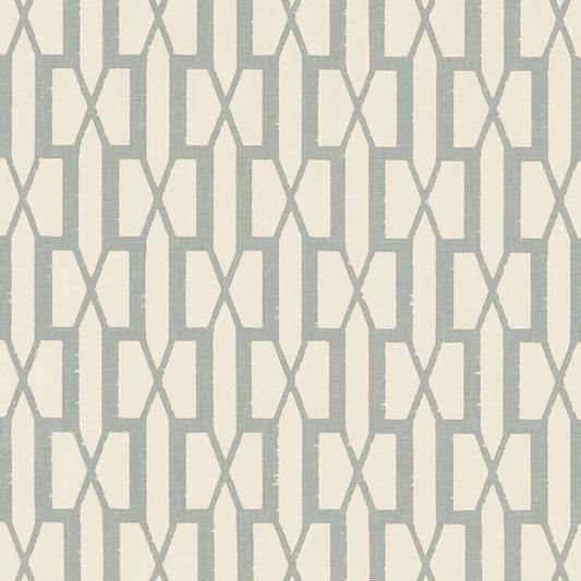 SCHUMACHER  VEERE GRENNEY BELVEDERE PATTERN WOVENS,HIGH PERFORMANCE PATTERN WOVENS,HIGH PERFORMANCE ORPINGTON BLUE   - 176114