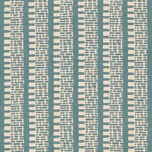 SCHUMACHER  VEERE GRENNEY KIOSK VELVETS,CUT VELVET VELVETS,CUT VELVET PEACOCK BLUE   - 176135