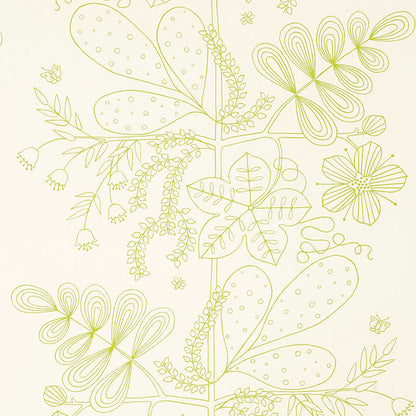 SCHUMACHER  GOOD VIBRATIONS BLOMMEN PRINT   Lime   - 176200