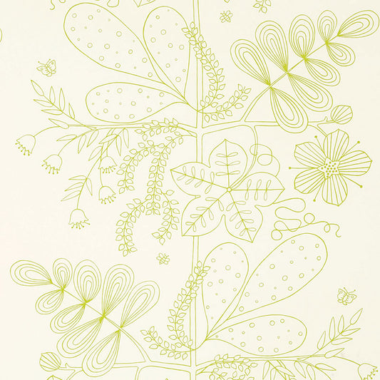 SCHUMACHER  GOOD VIBRATIONS BLOMMEN PRINT   Lime   - 176200