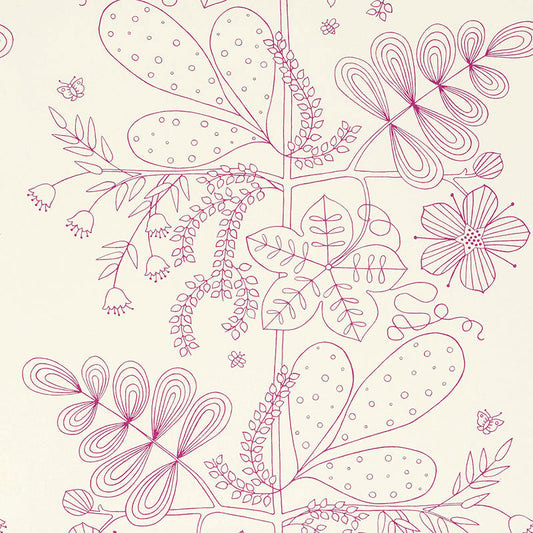 SCHUMACHER  GOOD VIBRATIONS BLOMMEN PRINT   Fuchsia   - 176202