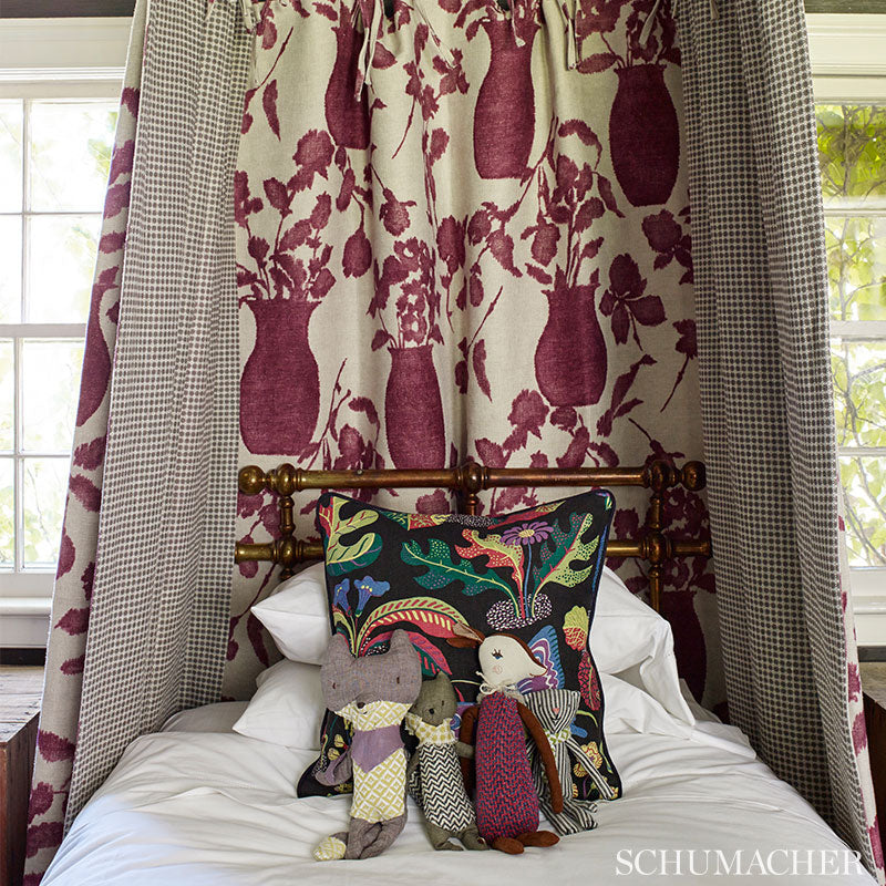 SCHUMACHER  GOOD VIBRATIONS HUGO FLORAL VELVETS,HIGH PERFORMANCE VELVETS,HIGH PERFORMANCE FADED BLACK   - 176242