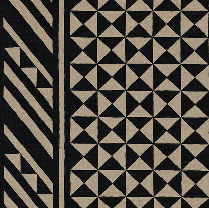 SCHUMACHER  TRIBAL CHIC NUBA   Black On Natural   - 176300