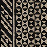 SCHUMACHER  TRIBAL CHIC NUBA   Black On Natural   - 176300