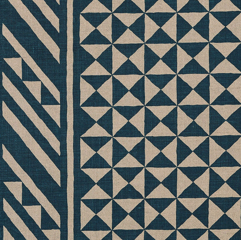 SCHUMACHER  TRIBAL CHIC NUBA   Indigo On Natural   - 176302