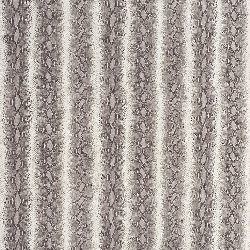 Beige snakeskin pattern with vertical taupe and cream stripes; linen-like texture.