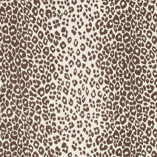 SCHUMACHER FABRIC  CLASSICS ICONIC LEOPARD BROWN - 176450