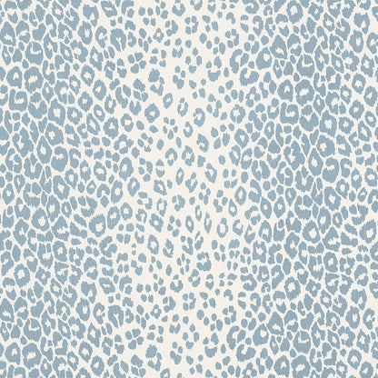 SCHUMACHER FABRIC  SCHUMACHER FABRIC CLASSICS ICONIC LEOPARD   SKY   - 176453