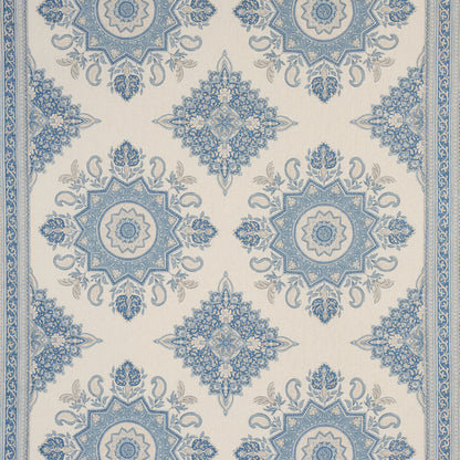 SCHUMACHER FABRIC  MARK D. SIKES MONTECITO MEDALLION   CHINA BLUE   - 176484