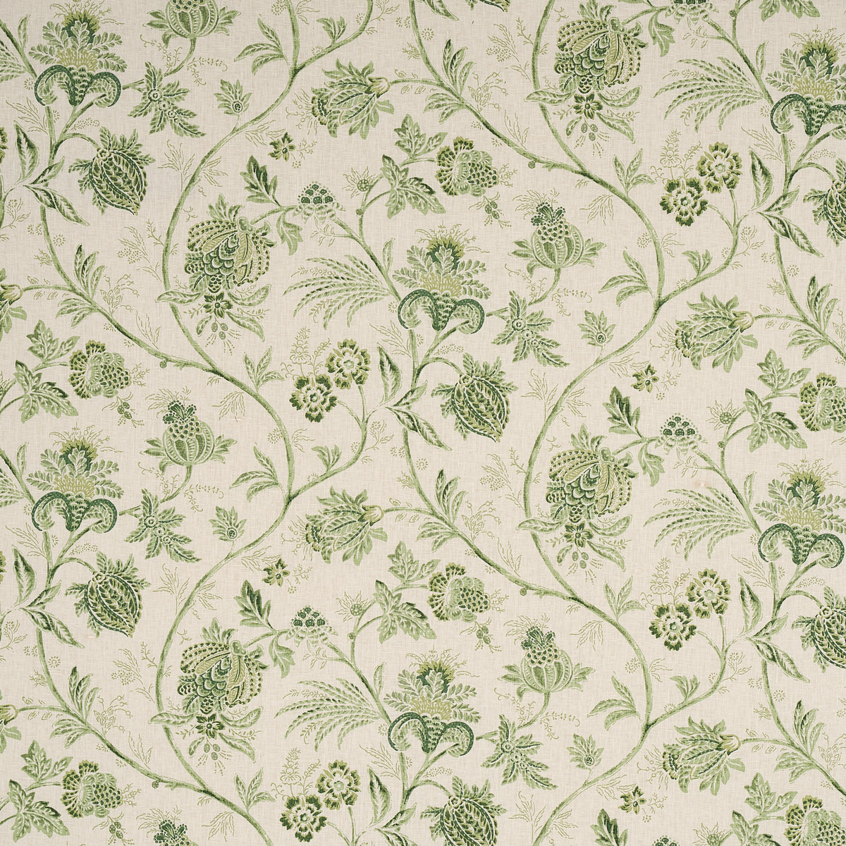 SCHUMACHER  MARK D. SIKES CHINOISERIE VINE PRINTS PRINTS LEAF GREEN   - 176492