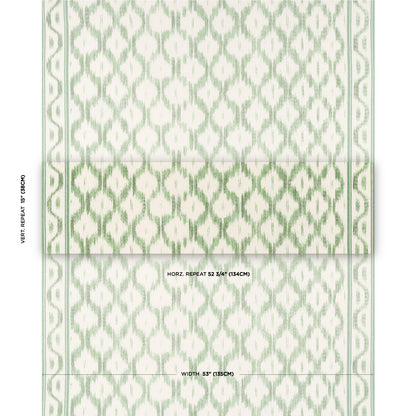 SCHUMACHER  MARK D. SIKES SANTA MONICA IKAT PRINTS PRINTS LEAF GREEN   - 176504