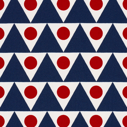 SCHUMACHER  STUDIO BON PENNANT II INDOOR/OUTDOOR   Navy & Red   - 176642