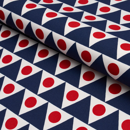SCHUMACHER  STUDIO BON PENNANT II INDOOR/OUTDOOR   Navy & Red   - 176642