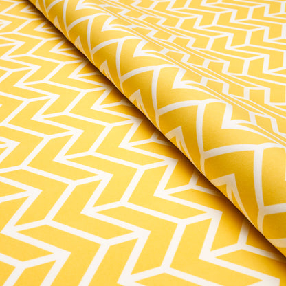 SCHUMACHER  FULL BLOOM CHEVRON INDOOR/OUTDOOR   Yellow   - 176694