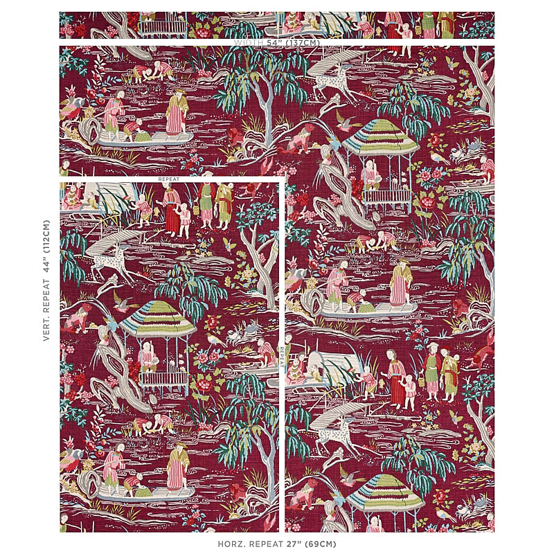 SCHUMACHER  SCHUMACHER CLASSICS YANGTZE RIVER PRINTS PRINTS AUBERGINE   - 176772